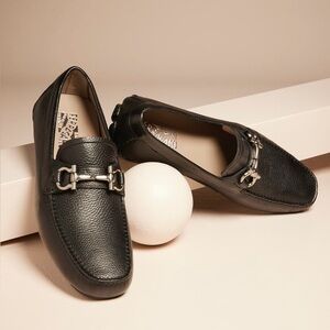 Salvatore Ferragamo Parigi Gancini Leather Loafers Men’s Size 9 Black